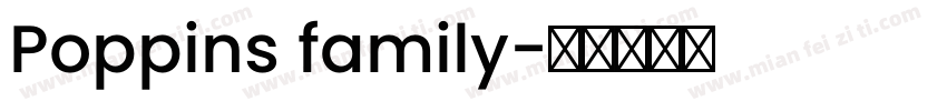 Poppins family字体转换